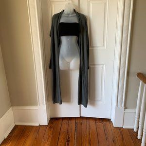 Lilla P 100% Pima Cotton Gray Wrap Shirt. One Size.